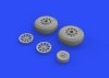Eduard 648494 P-51D wheels diamond tread EDUARD 1/48